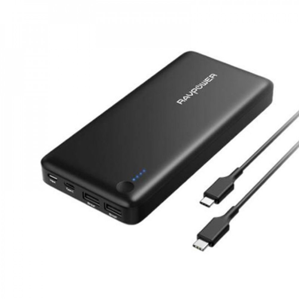 شاحن متنقل أنكر باور كور سبيد 20000 الجيل الثاني مخرجين بتقنية بي دي أسود